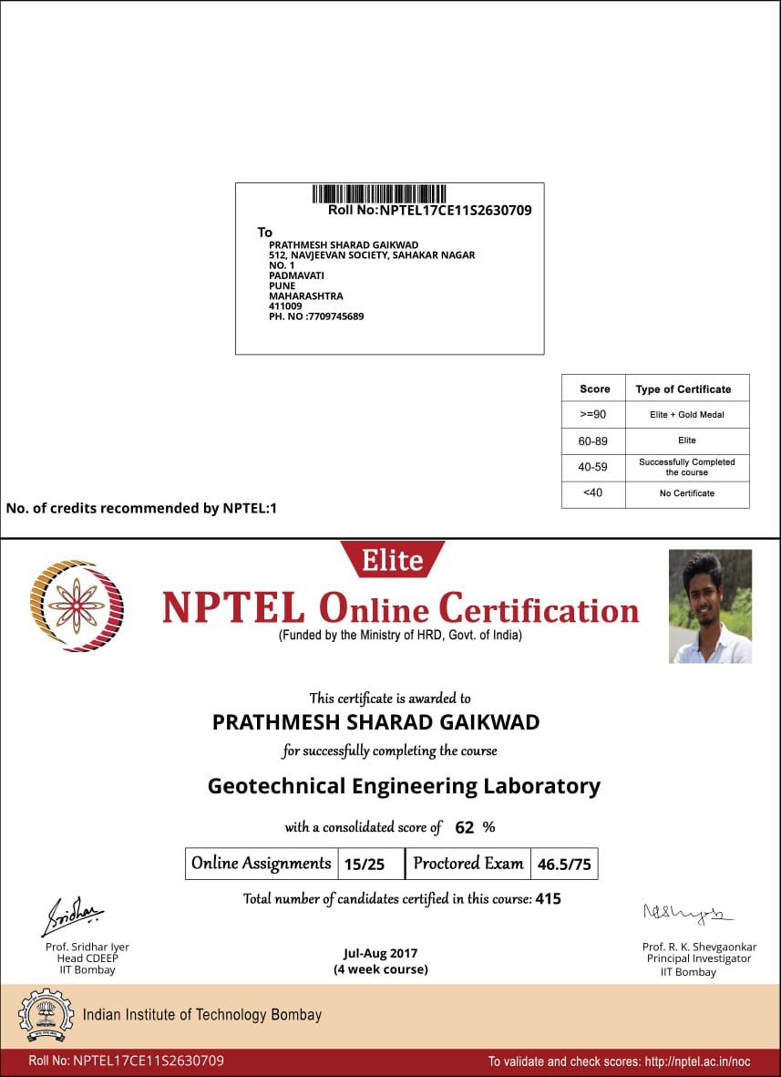 NPTEL Online Certification